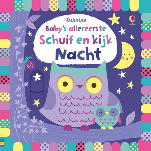 Baby’s allereerste schuif en kijk – NachtBoard book