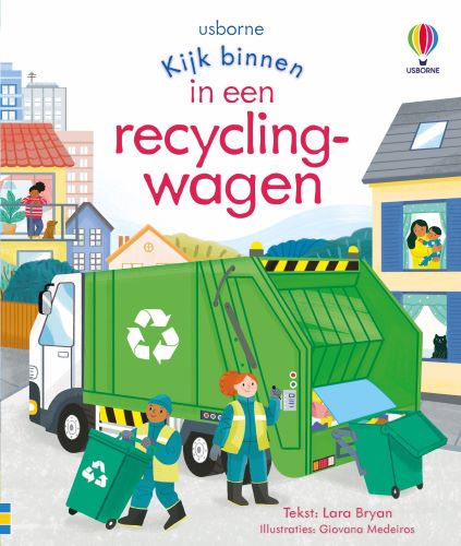 Een recyclingwagenBoard book