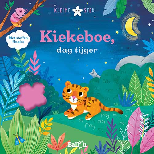 Kiekeboe, dag tijger (met stoffen flappen)Board book