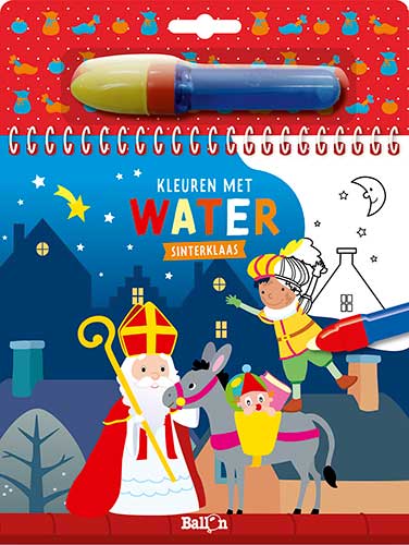 Kleuren met water – SinterklaasSpiral book