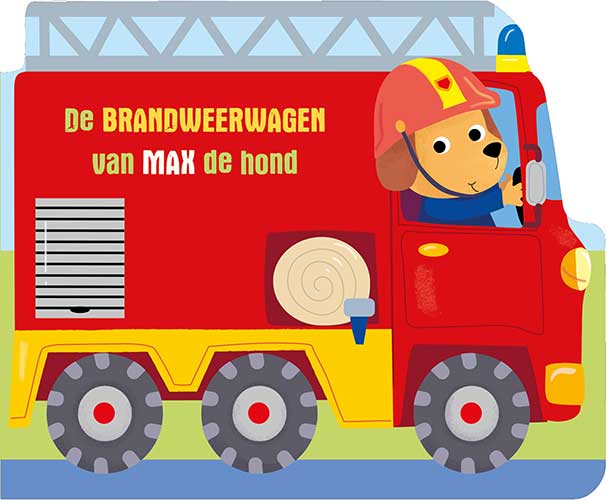 De brandweerwagen van Max de hondBoard book