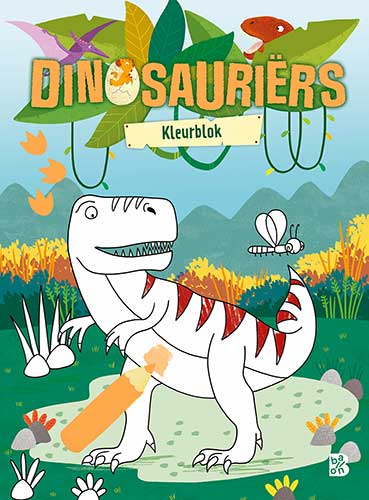 Dinosauriërs kleurblokPaperback / softback