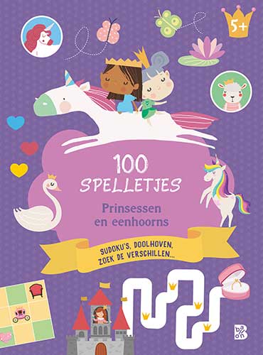 100 spelletjes 5+ Prinsessen en eenhoornsPaperback / softback